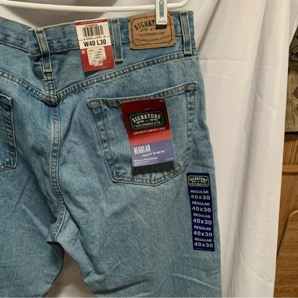 Signature Levi NEW NWT Mens W40 L30 Regular Classic Fit - Picture 7 of 10